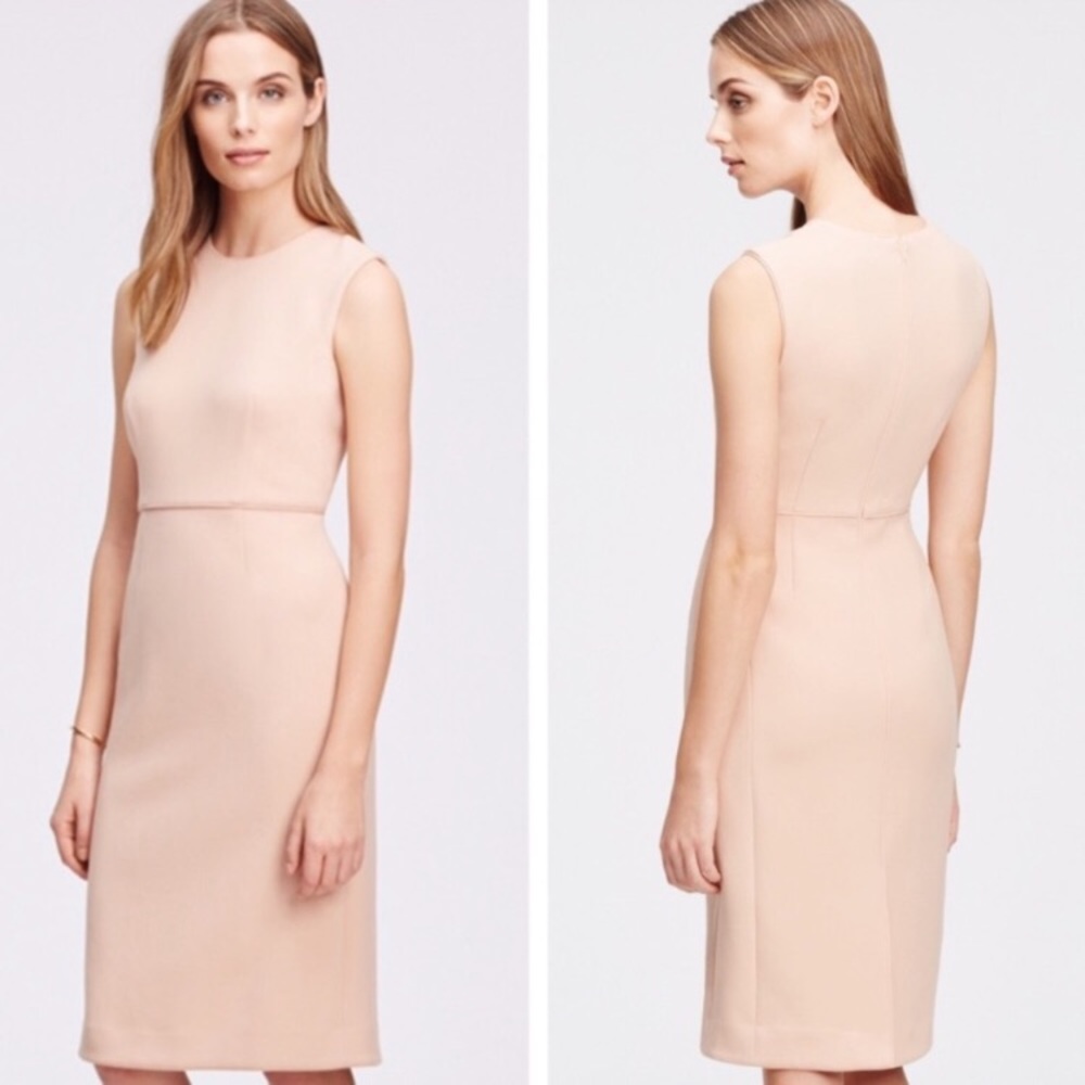 Ann Taylor Sleeveless Blush Dress